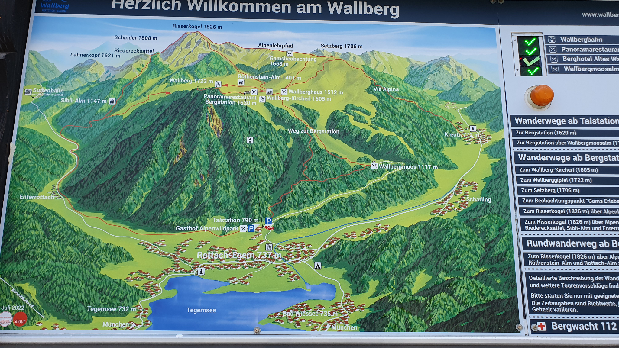 Wallberg Karte